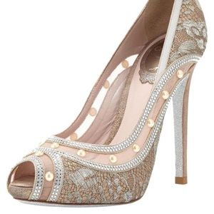 Stunning Rene Caovilla Swarovski Wedding Heels